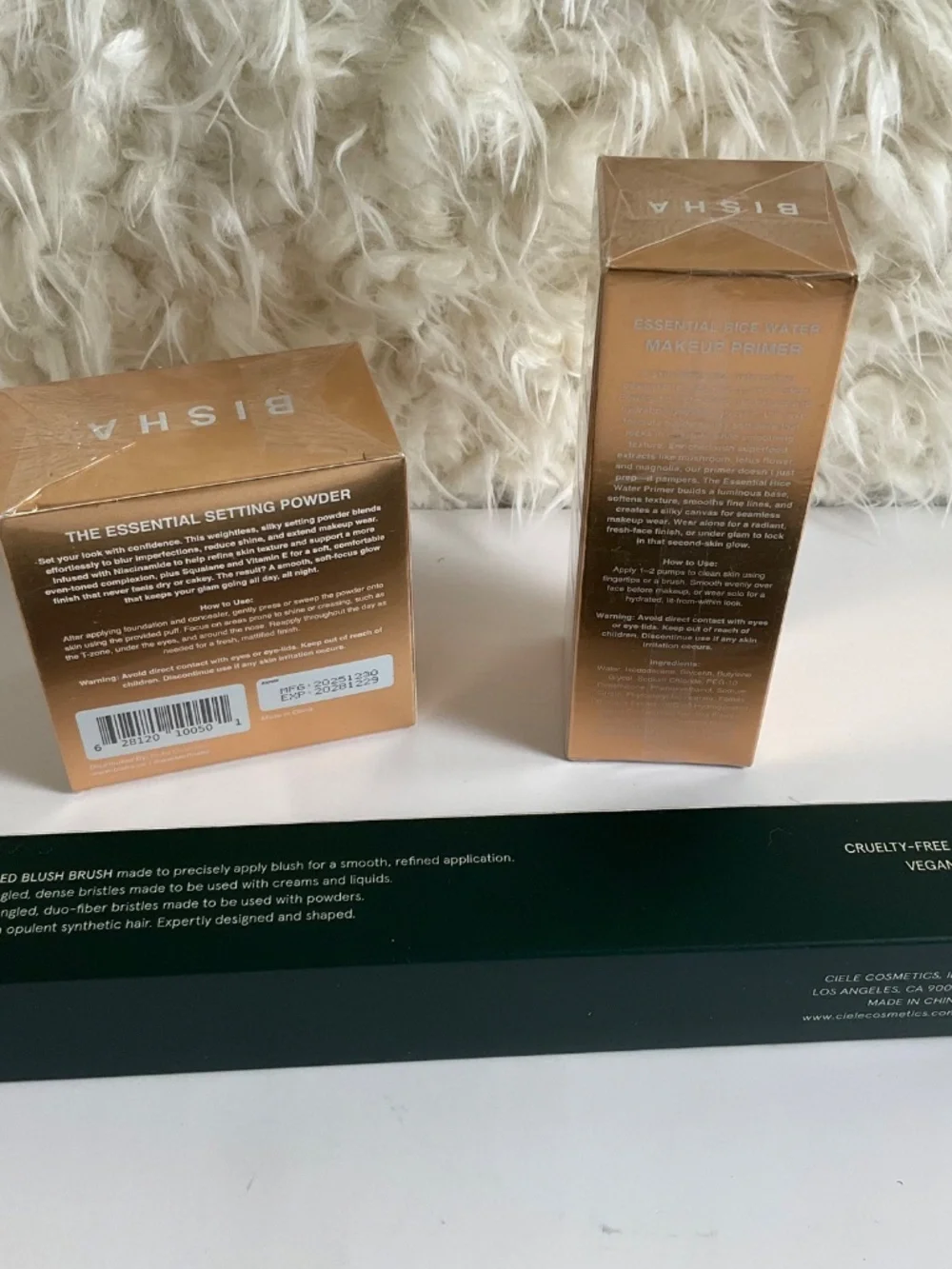 BISHA SETTING POWDER & RICE WATER MAKE-UP REMOVER W/ BONUS CIELE POWDER BLUSH!